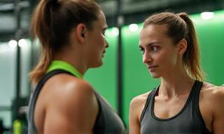 Personal training session in action